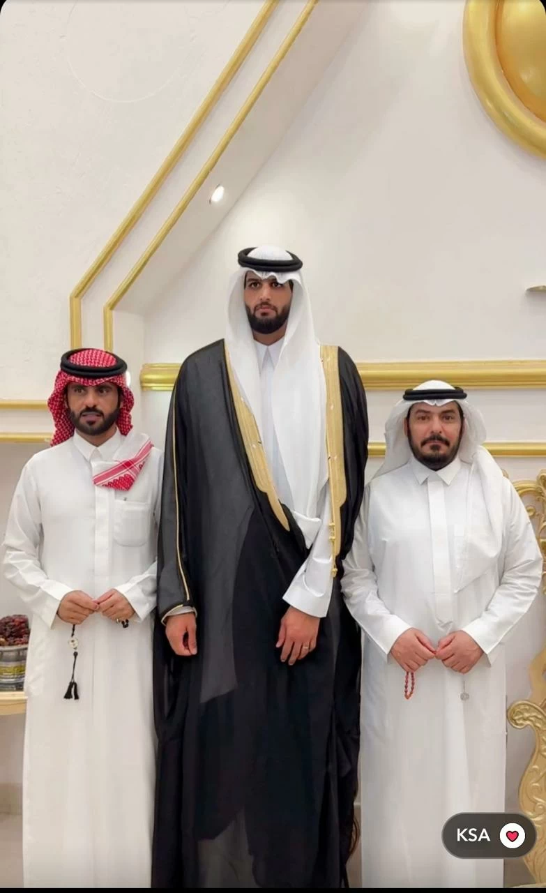 الرشيدي أطول عريس في أسرته يحتفل بزفافه – أخبار السعودية