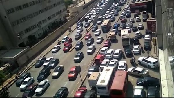 حالة المرور اليوم، كثافات متحركة بمعظم شوارع القاهرة والجيزة والقليوبية