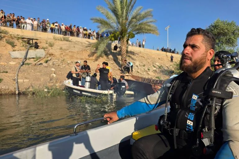 ارتفاع ضحايا غرق عبارة نهر الفرات في دير الزور إلى 4 قتلى واستمرار البحث عن مفقو