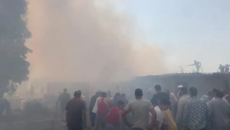 حريق شونة كتان بميت هاشم في سمنود.. السيطرة في نصف ساعة