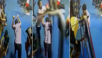 شاب ينقذ متدربا من سقوط أوزان ثقيلة في صالة رياضية بكفر الشيخ