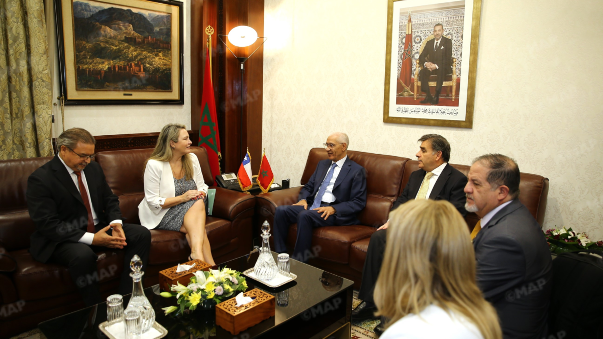 الطالبي العلمي يتباحث مع رئيسة وأعضاء مجموعة الصداقة البرلمانية الشيلي – المغرب