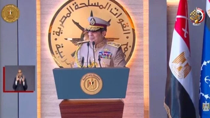 استراتيجيه - السيسي من مقر القيادة الاستراتيجية الجديدة: ثورة 30 يونيو كا