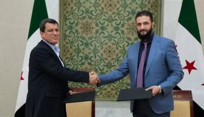 أحمد الشرع يلتقي بمظلوم عبدي بعد إعلان حل قوات سوريا الديمقراطية