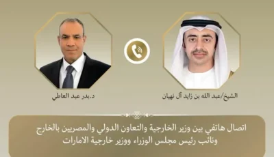وزير الخارجية يبحث مع نظيره الإماراتي مستجدات الأوضاع الإقليمية