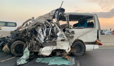 مصرع شخصين وإصابة 4 آخرين في انقلاب ميكروباص على كوبري الحضارات بالبساتين