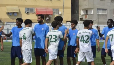 النصرالتعدين يواصل تألقه ويهزم الحرية مطروح بخماسية