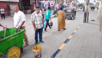 رفع كفاءة وتجميل شوارع صدفا بأسيوط