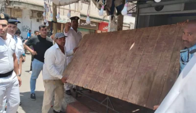 540 محضرًا متنوعًا في حملة مكبرة لرفع الإشغالات بنجع حمادي
