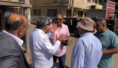 محافظ الدقهلية يتابع أعمال تطوير طريق “طلخا – شربين” ويوجه بتأمين مداخل القرى