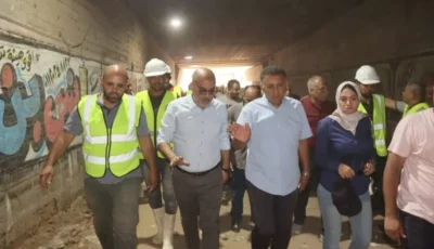 محافظ القليوبية يتفقد تطوير أنفاق الخصوص.. ويوجه بسرعة الانتهاء