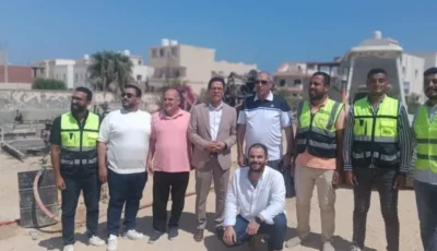 رئيس جامعة بنها يتفقد إنشاء المعسكر الدائم للطلاب بسيدي عبد الرحم