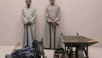 حلم الثراء انتهى خلف القضبان، ضبط المتهمين بالتنقيب عن الآثار داخل عقار بسوهاج