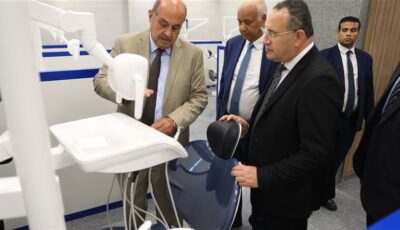 وزير التعليم العالي يتفقد جامعة العلمين الدولية ويطلع على التجهيزات الحديثة