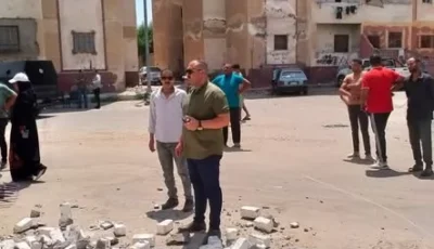 إزالة فورية لتعديات بالبناء المخالف في بالإسماعيلية