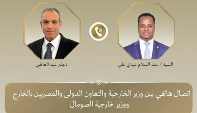 وزير الخارجية ونظيره الصومالي يبحثان تعزيز الشراكة الاستراتيجية وتطورات الأوضاع بالصومال