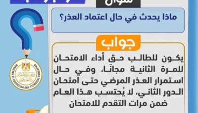 حالات العذر عن الامتحانات لطلاب لبكالوريا المصرية