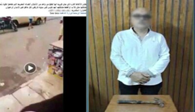 ضبط شخص تعدى على سيدة وأتلف رصيفًا أمام محلها بالإسكندرية| فيديو