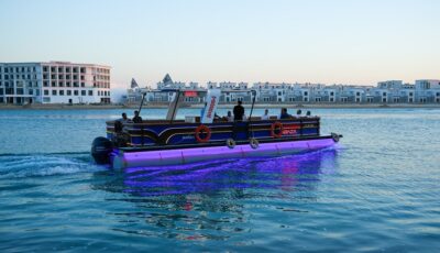 افتتاح مشروع «Taxi Boat» التاكسي البحري في مدينة العلمين الجديدة| صور