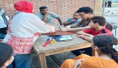 قصور الثقافة تُقيم ورشة مشغولات جلدية لذوي الهمم بالسيدة زينب