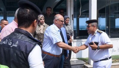محافظ الإسكندرية يتابع إزالة إحدى المنشآت بطريق الكورنيش في سبورتنج بعد انتهاء تعاقدها