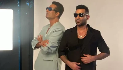 عمرو سعد يعنئ شقيقه أحمد بعيد ميلاده