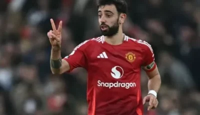 البرتغالي برونو فرنانديز يحصد جائزة لاعب العام في إنجلترا