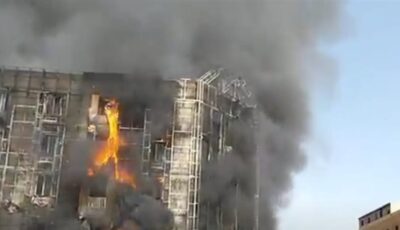 تفاصيل حريق مول الأهرام، انفجار من الداخل تبعه اشتعال النيران وتطاير زجاج المبنى