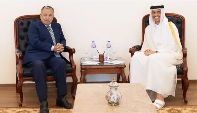 أمين عام الجامعة العربية يبحث مع رئيس الوزراء القطري تطورات الأوضاع في المنطقة