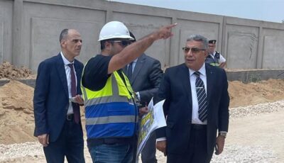 محافظ الدقهلية يتفقد انطلاق المرحلة الثانية من المنطقة اللوجستية بطريق رافد جمصة