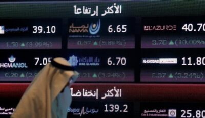 بدعم الأسهم القيادية، بورصة السعودية تتجه لأفضل أداء أسبوعي منذ مارس
