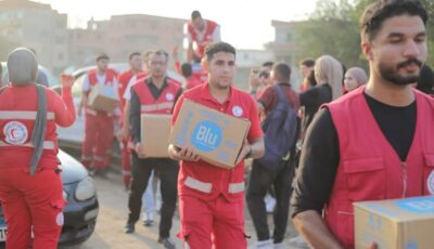 الهلال الأحمر يشارك أهالي ضحايا الإسماعيلية إقامة سرادقات العزاء وتقديم الدعم (صور)