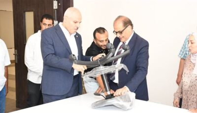 رئيس جامعة قناة السويس يتفقد معامل الإسماعيلية الأهلية (صور)