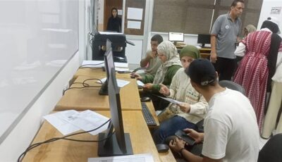 مكتب التنسيق بجامعة القناة يستقبل 75 طالبًا لتسجيل استمارات تقليل الاغتراب