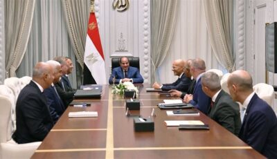رسائل السيسي لرئيس شركة إينى: نتطلع لزيادة استثماراتكم في مصر.. مستمرون في تقديم التيسيرات اللازمة وتذليل أي تحديات تُواجه أعمالكم.. وتوسيع أنشطة وجهود البحث والاستكشاف والإنتاج
