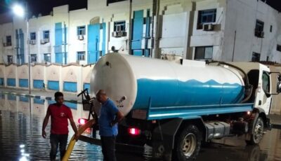 انفجار خط مياه بمحيط استاد الإسماعيلية وتدخل عاجل لإنقاذ الموقف