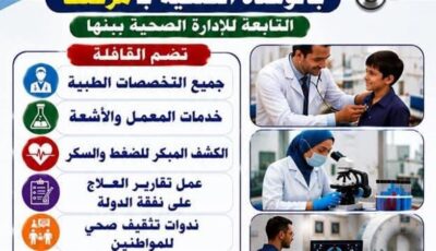 “صحة القليوبية” تستعد لتنظيم قافلة طبية مجانية بقرية مرصفا في بنها