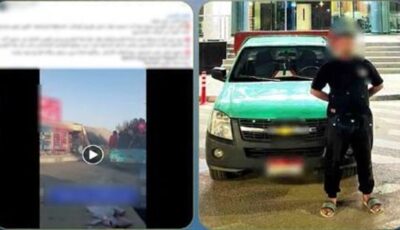 مشهد خطير على الطريق، سائق ربع نقل سمح لعمال وأطفال بالجلوس في الصندوق الخلفي بأكتوبر (فيديو)