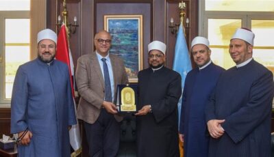 محافظ الإسكندرية يستقبل الأمين العام لمجمع البحوث الإسلامية خلال زيارته للمحافظة