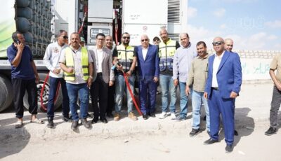 محافظ مطروح يتفقد سيارتي تموين الغاز بالكيلو 2