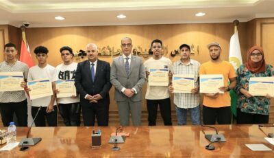 محافظ الجيزة يكرّم 28 بطلًا في المصارعة والتايكوندو والملاكمة ويشيد بإنجازاتهم الدولية