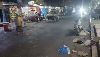 المشهد اليمني – لحظة رعب في شوارع الحوطة.. طفلة تنجو بأعجوبة من موت محقق تحت عجلات دراجة نارية مسرعة