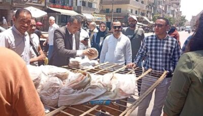 تحرير 2018 مخالفة خلال حملات رقابية على أسواق المنيا