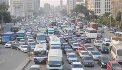 أحجام متحركة، حالة المرور اليوم الثلاثاء في القاهرة والجيزة والقليوبية والإسكندرية