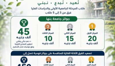 مد فترة التقديم حتى 25 أغسطس، جامعة بنها تواصل استقبال المشاركات بمسابقة «إدارة المخلفات الجامعية 2026»