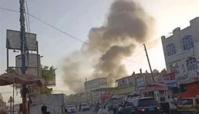 المشهد اليمني – دوي انفجار مدوٍّ يهز شرق تعز والسكان يرجحون: صاروخ باليستي حوثي