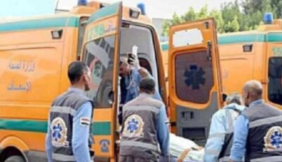 اصابة 9 أشخاص في تصادم ملاكي وميكروباص بالطريق الزراعي أسوان القاهرة