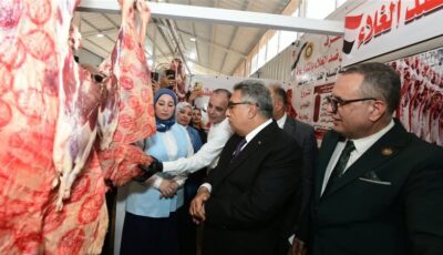 محافظ الدقهلية يفتتح معرض السلع الغذائية بميت غمر (فيديو وصور)