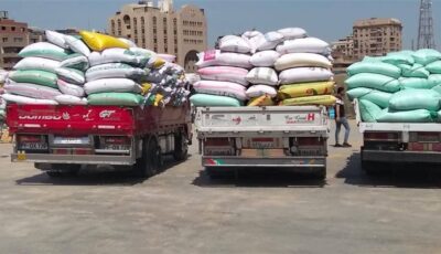 إحباط محاولة تهريب 77 طن قمح محلي داخل جرار في طهطا بسوهاج