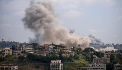 الاحتلال الإسرائيلي ينفذ قصفا جويا ويطلق قذائف فسفورية جنوبي لبنان